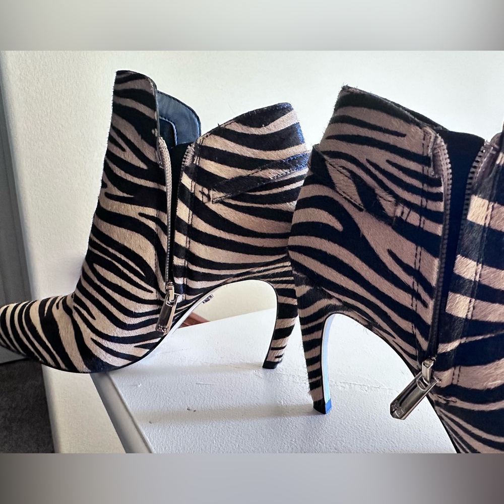 Sam Edelman Zebra Print Ankle Boots - Picture 5 of 10